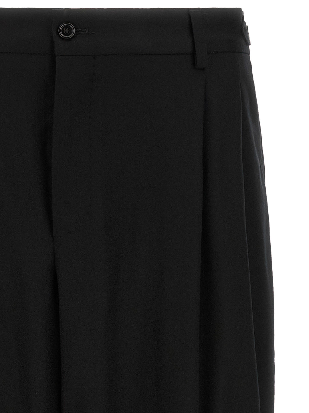 Dolce &amp; Gabbana Black Virgin Wool Dress Pants