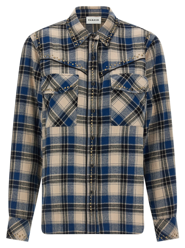 P.A.R.O.S.H. Multicolor Cotton Blouse