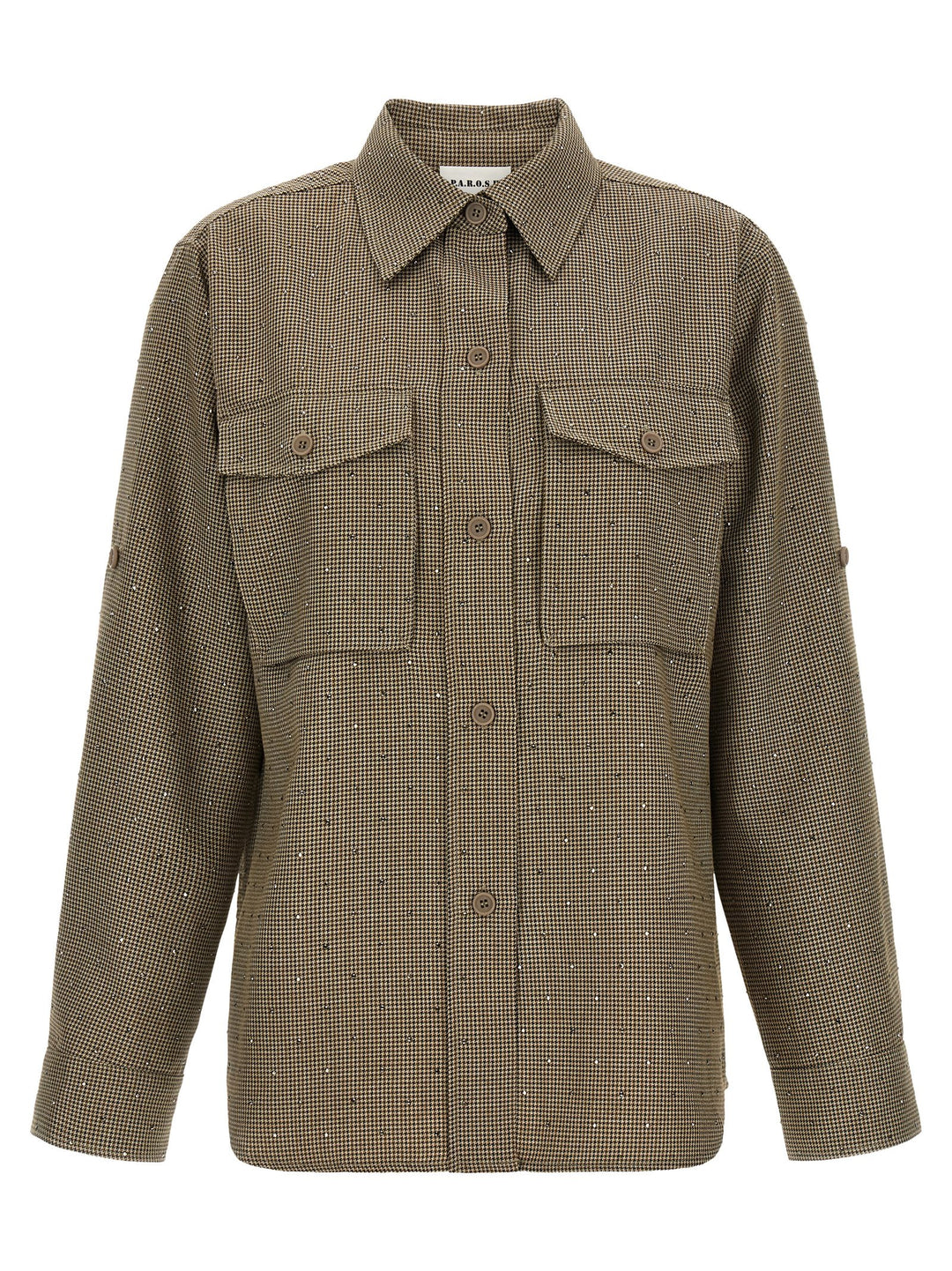 P.A.R.O.S.H. Brown Polyester Blouse