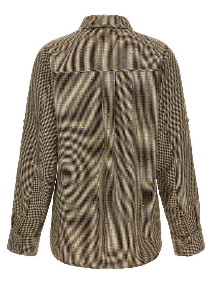 P.A.R.O.S.H. Brown Polyester Blouse