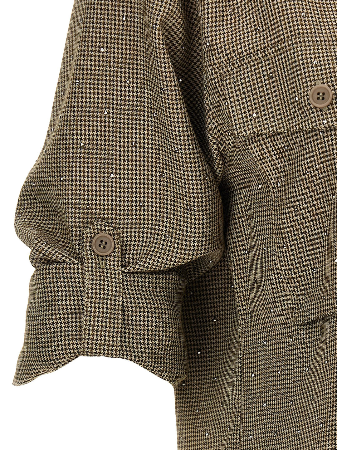 P.A.R.O.S.H. Brown Polyester Blouse