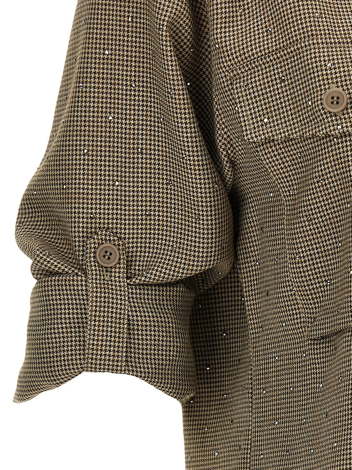 P.A.R.O.S.H. Brown Polyester Blouse
