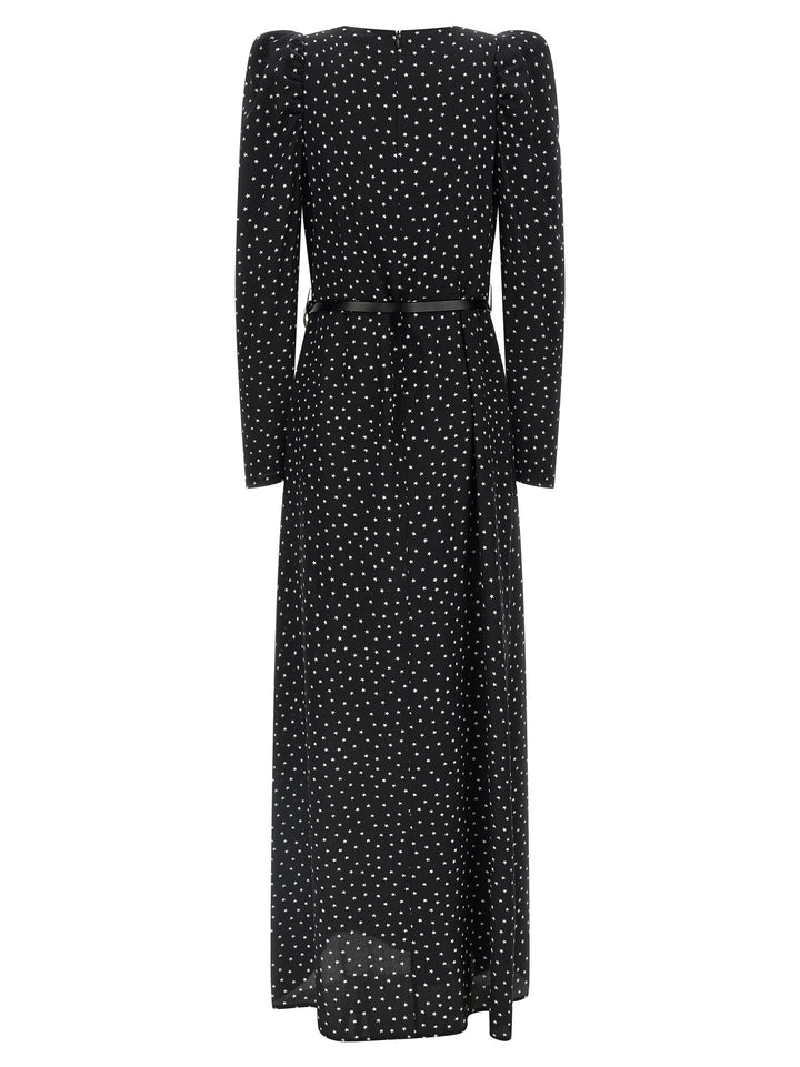 P.A.R.O.S.H. Black Silk Long Dress