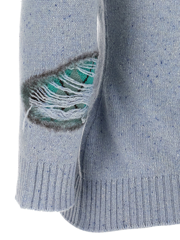 Moschino Blue Wool Cardigan