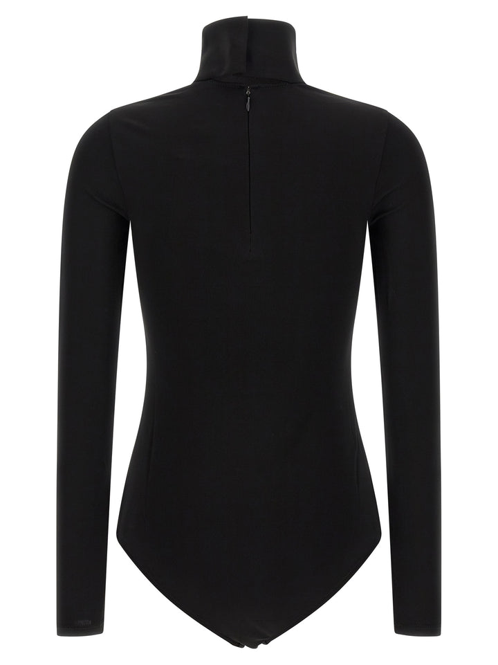 Courrèges Black Viscose Bodysuit