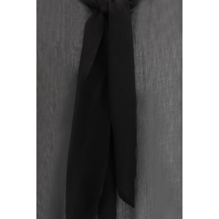 Lardini Black Viscose Blouse