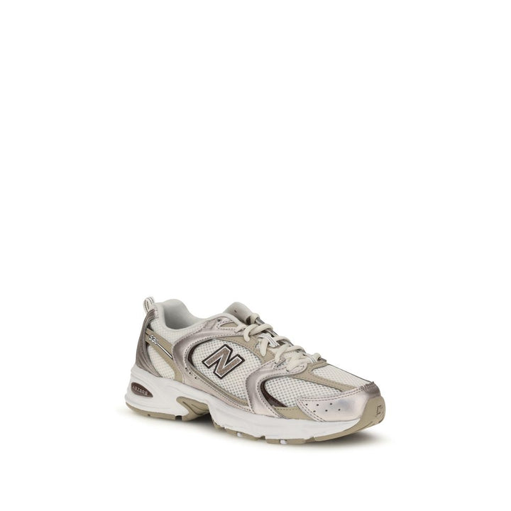 New Balance Beige Fabric Athletic Sneakers