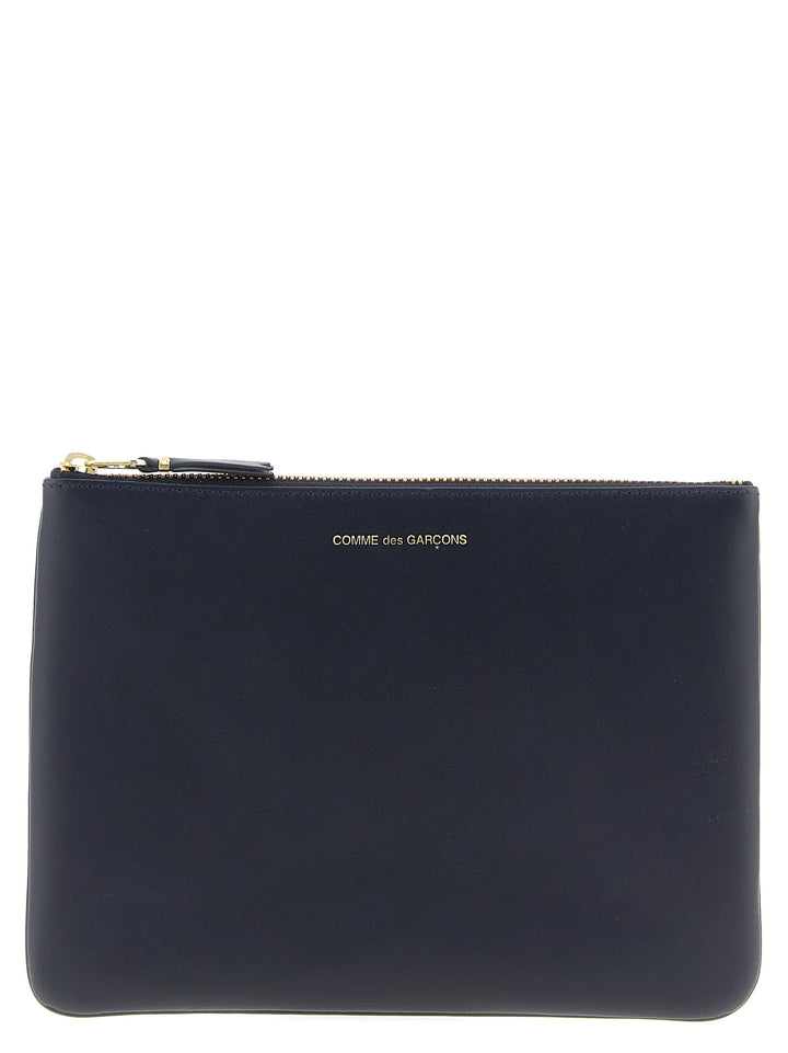 Comme Des Garçons Blue Cowhide Cardholder