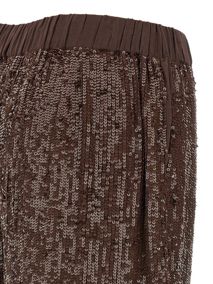 P.A.R.O.S.H. Brown Viscose Dress Pants