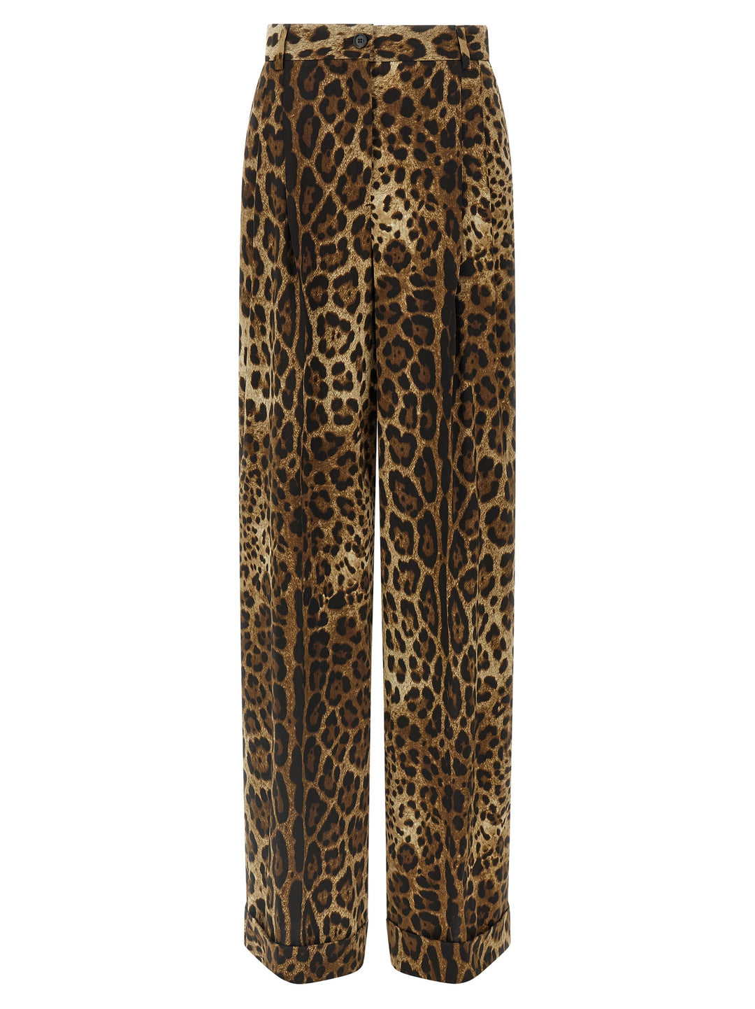 Dolce &amp; Gabbana Brown Wool Casual Pants