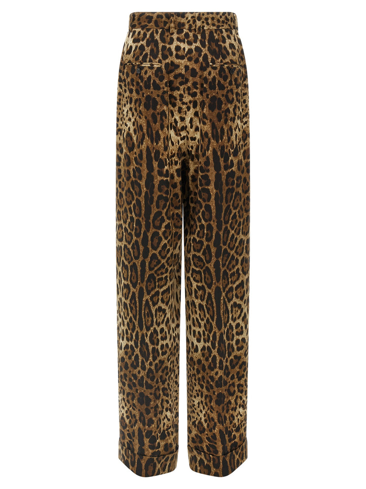 Dolce &amp; Gabbana Brown Wool Casual Pants