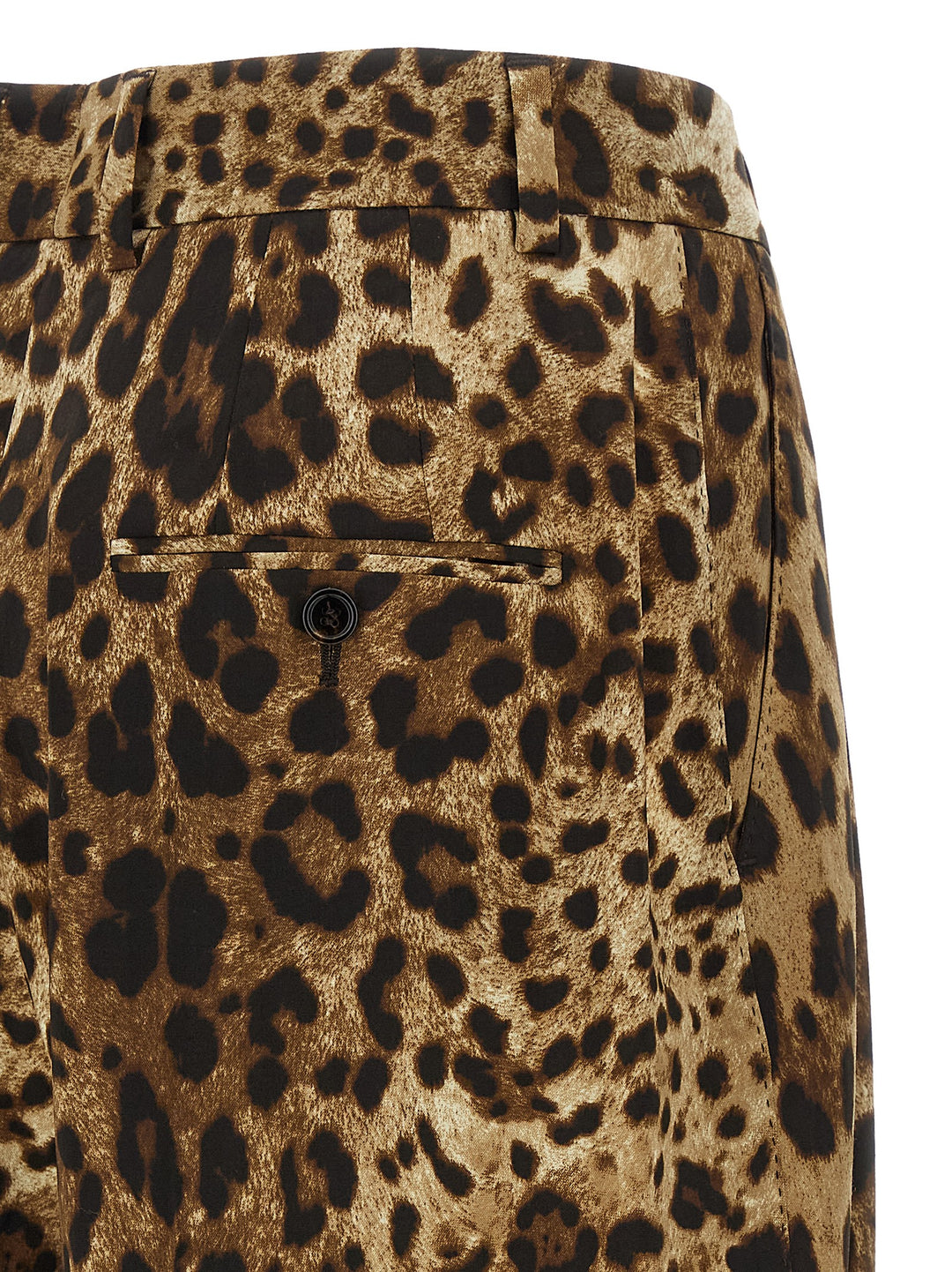Dolce &amp; Gabbana Brown Wool Casual Pants