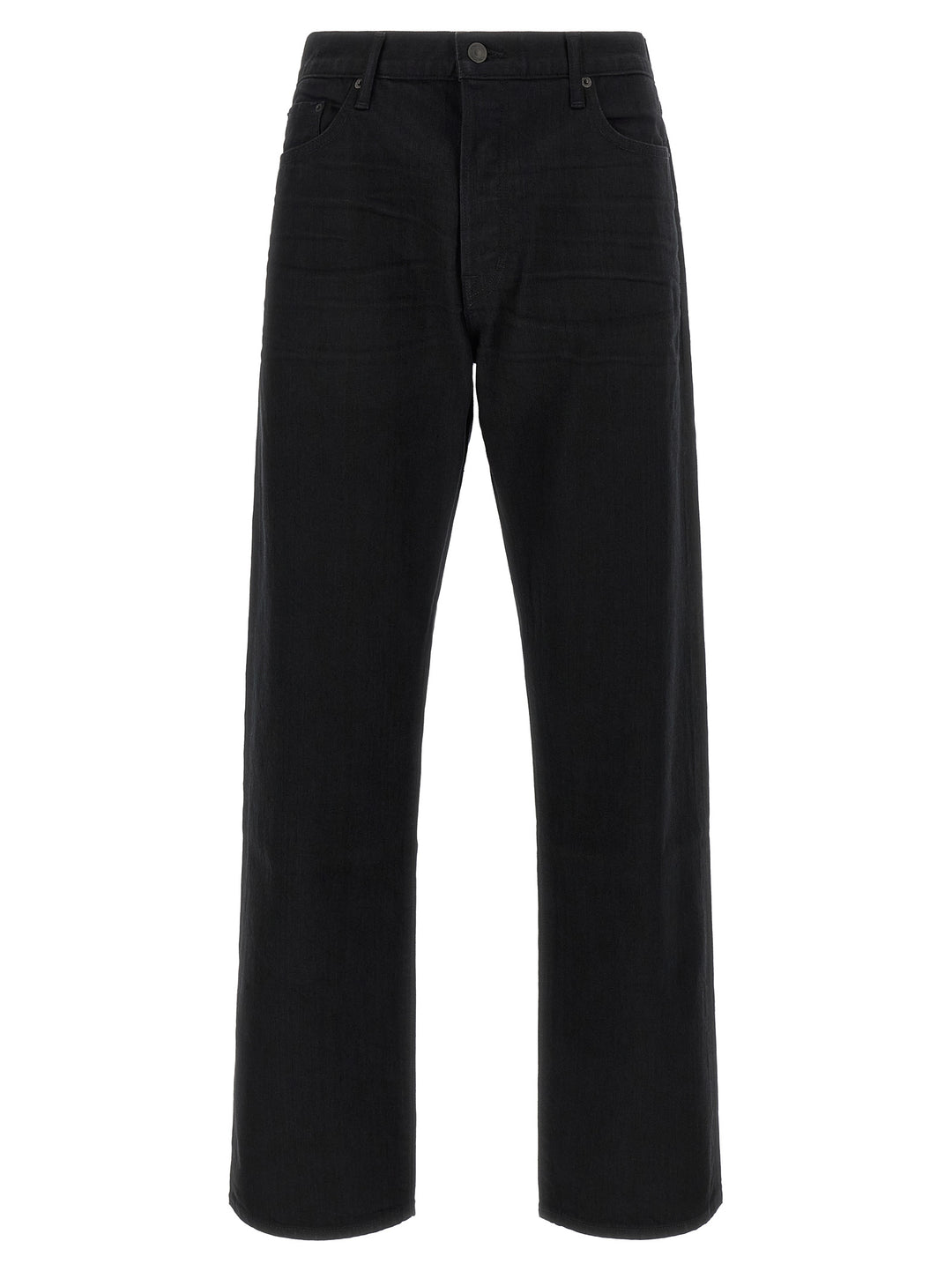 Tom Ford Black Cotton Straight-Leg Jeans