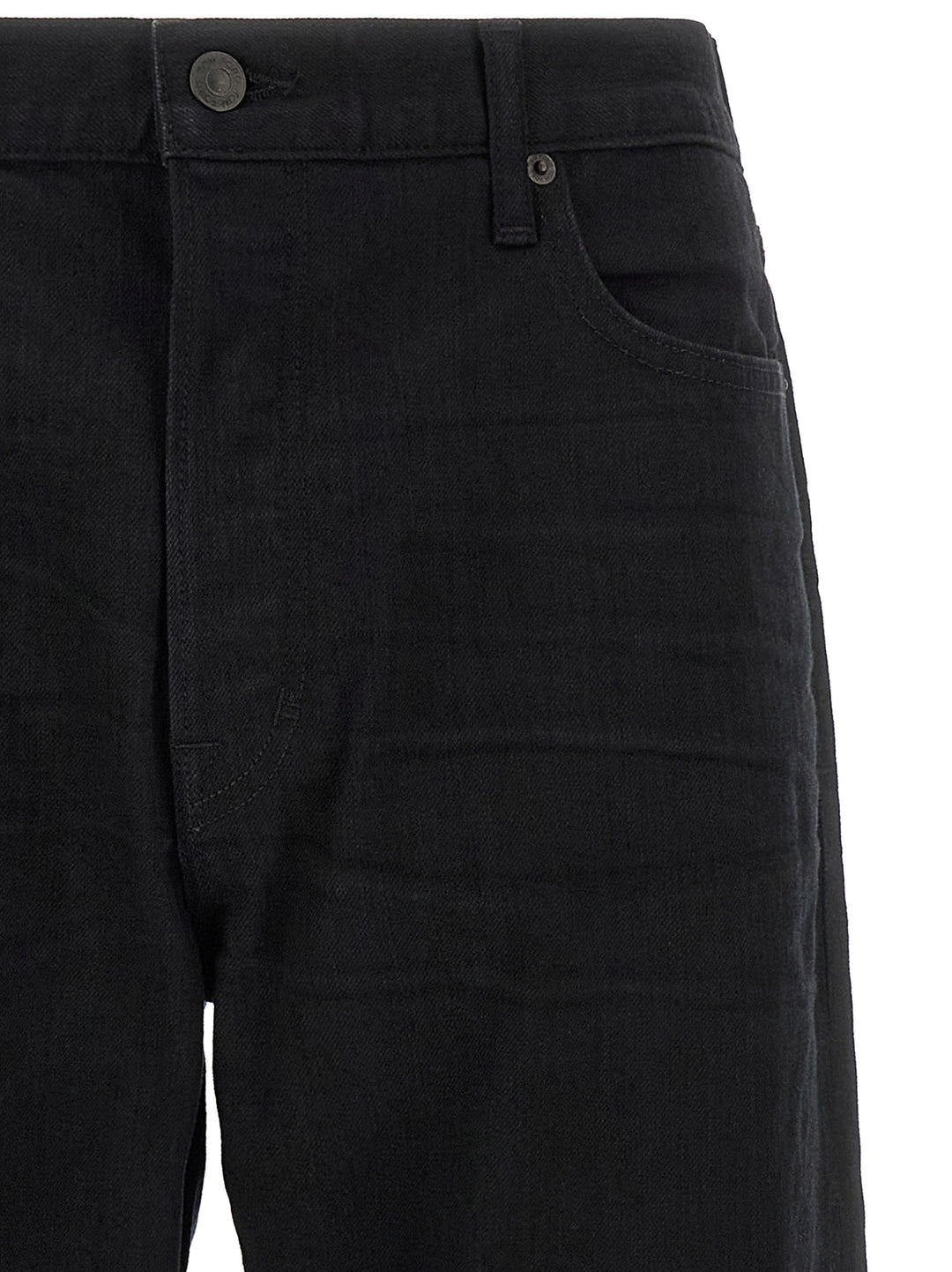 Tom Ford Black Cotton Straight-Leg Jeans