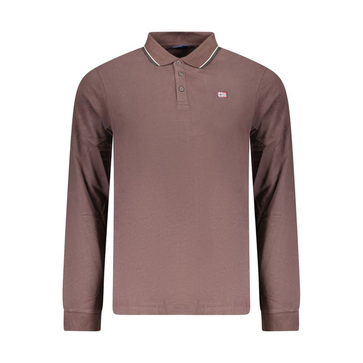 Norway 1963 Brown Cotton Mens Polo