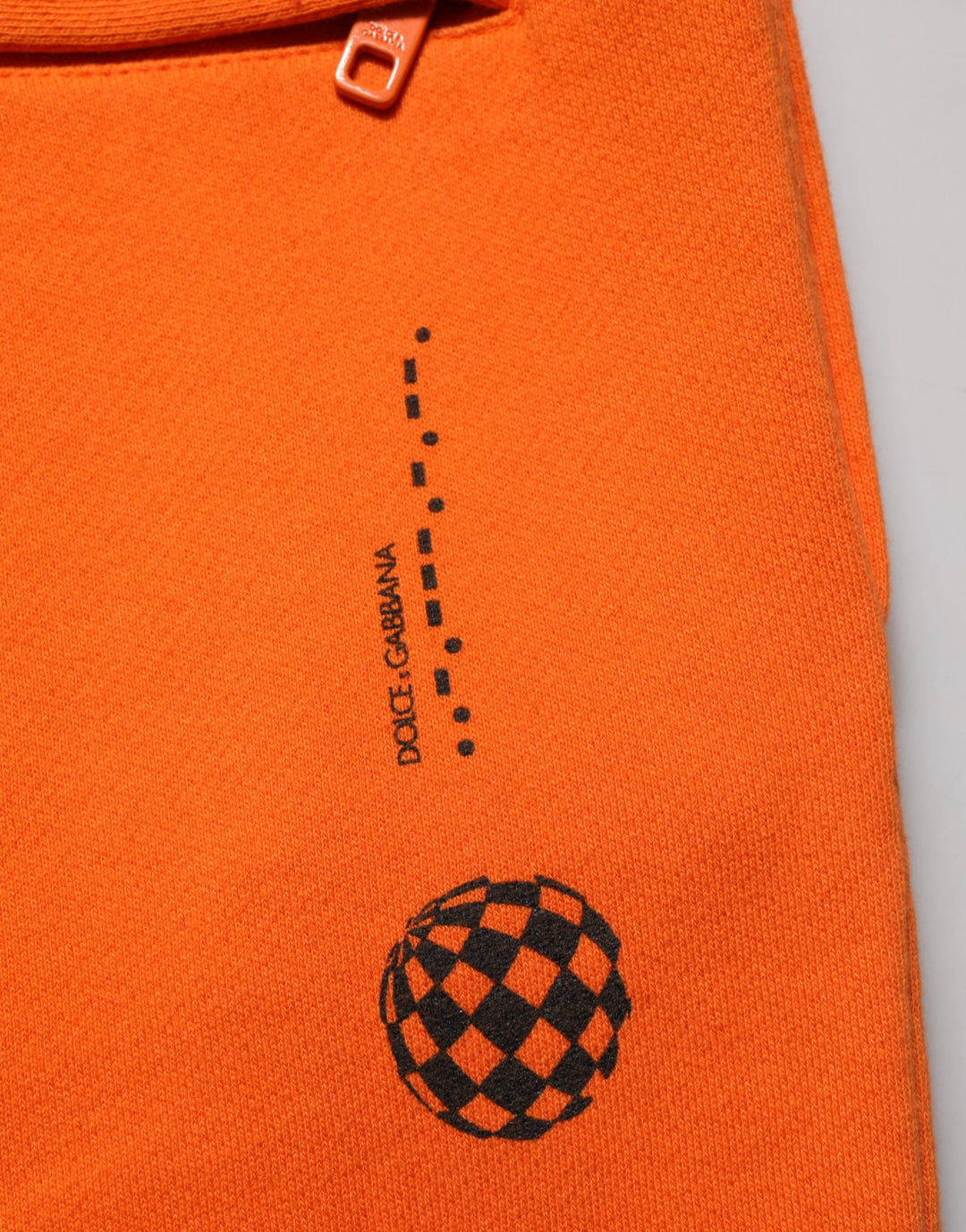 Dolce &amp; Gabbana Orange Cotton DGVIB3 Men Trackpants Pants