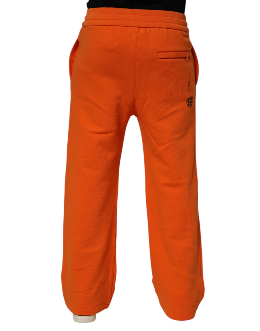 Dolce &amp; Gabbana Orange Cotton DGVIB3 Men Trackpants Pants