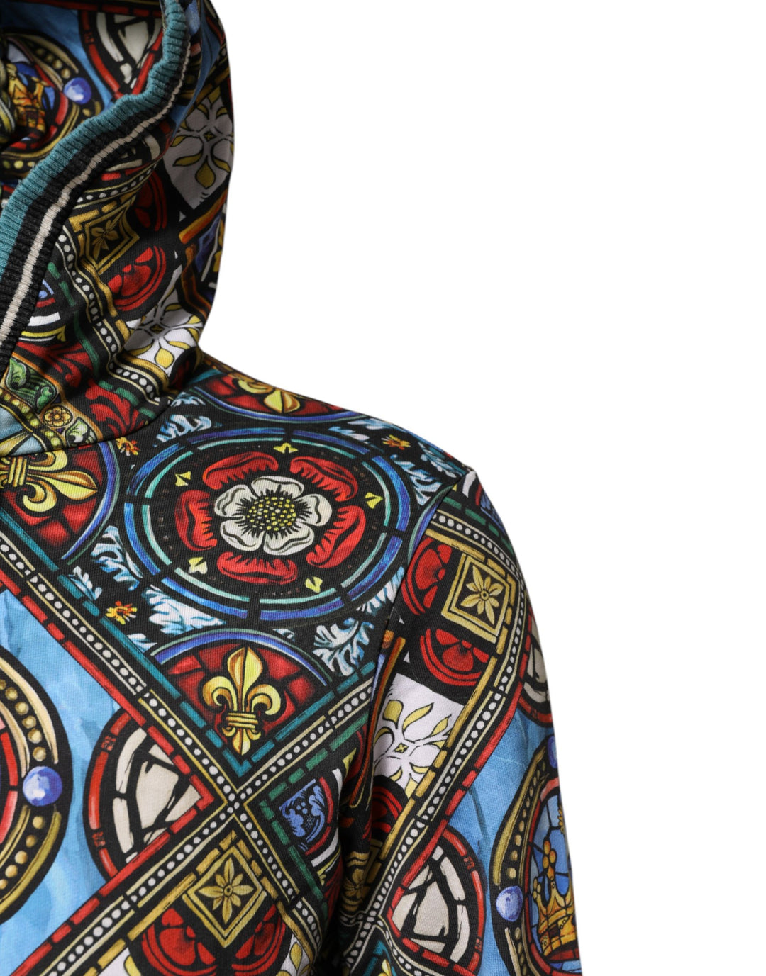 Dolce &amp; Gabbana Multicolor Printed Hooded Sweatshirt Sweater