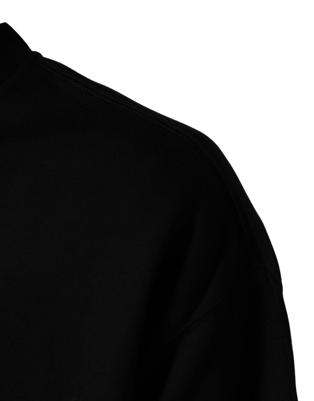 Dolce &amp; Gabbana Black Cotton DG Crew Neck Sweatshirt Sweater