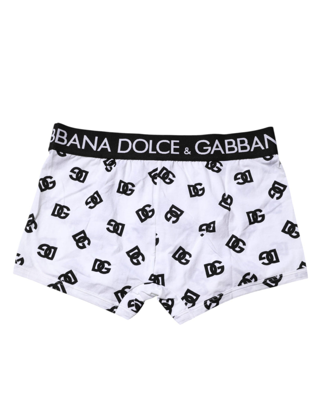 Dolce &amp; Gabbana White DG Logo Print Regular Boxer Underwear