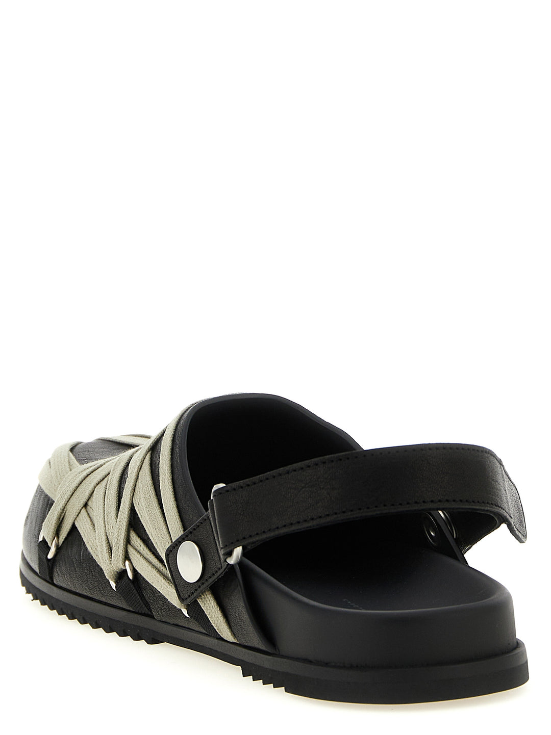 Rick Owens Black Ramie Mules