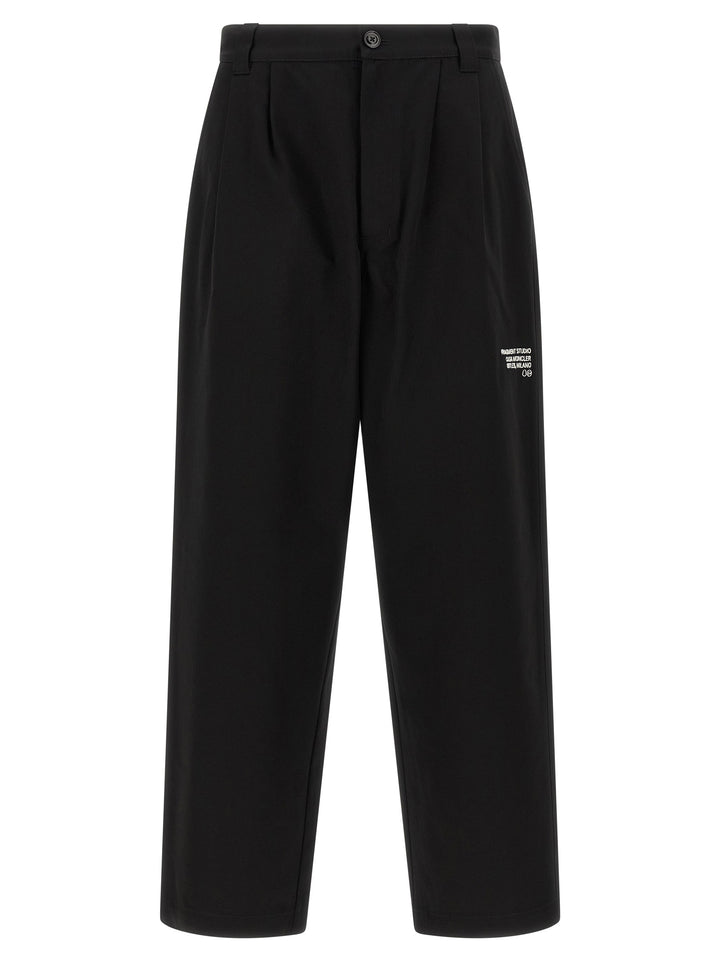 MONCLER GENIUS Black Cotton Casual Pants