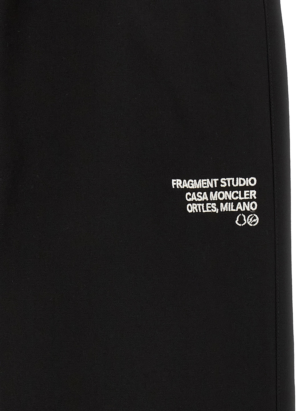 MONCLER GENIUS Black Cotton Casual Pants