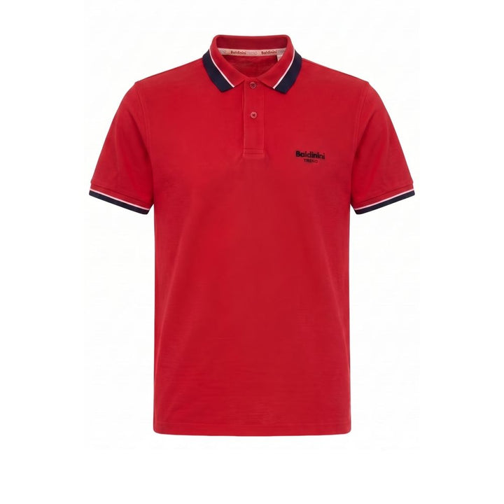Baldinini Trend Red Cotton Men Polo-Shirt