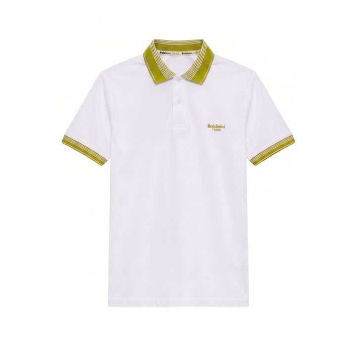 Baldinini Trend White Cotton Men Polo-Shirt
