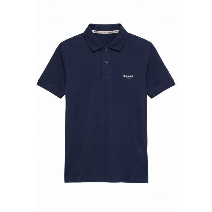Baldinini Trend Blue Cotton Men&