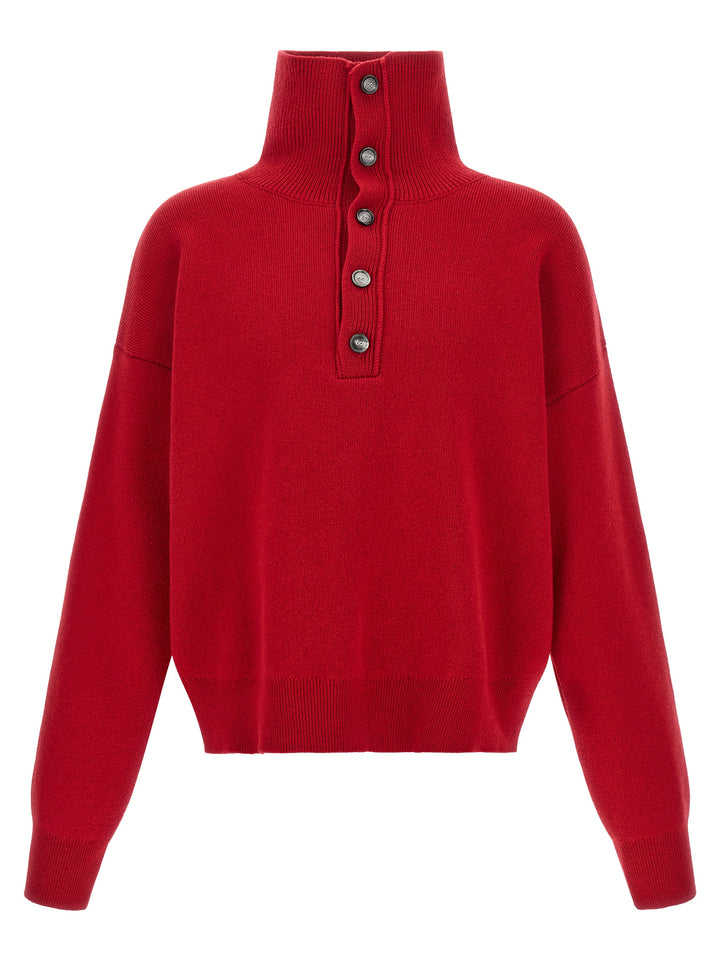 Ami Paris Red Wool Cardigan