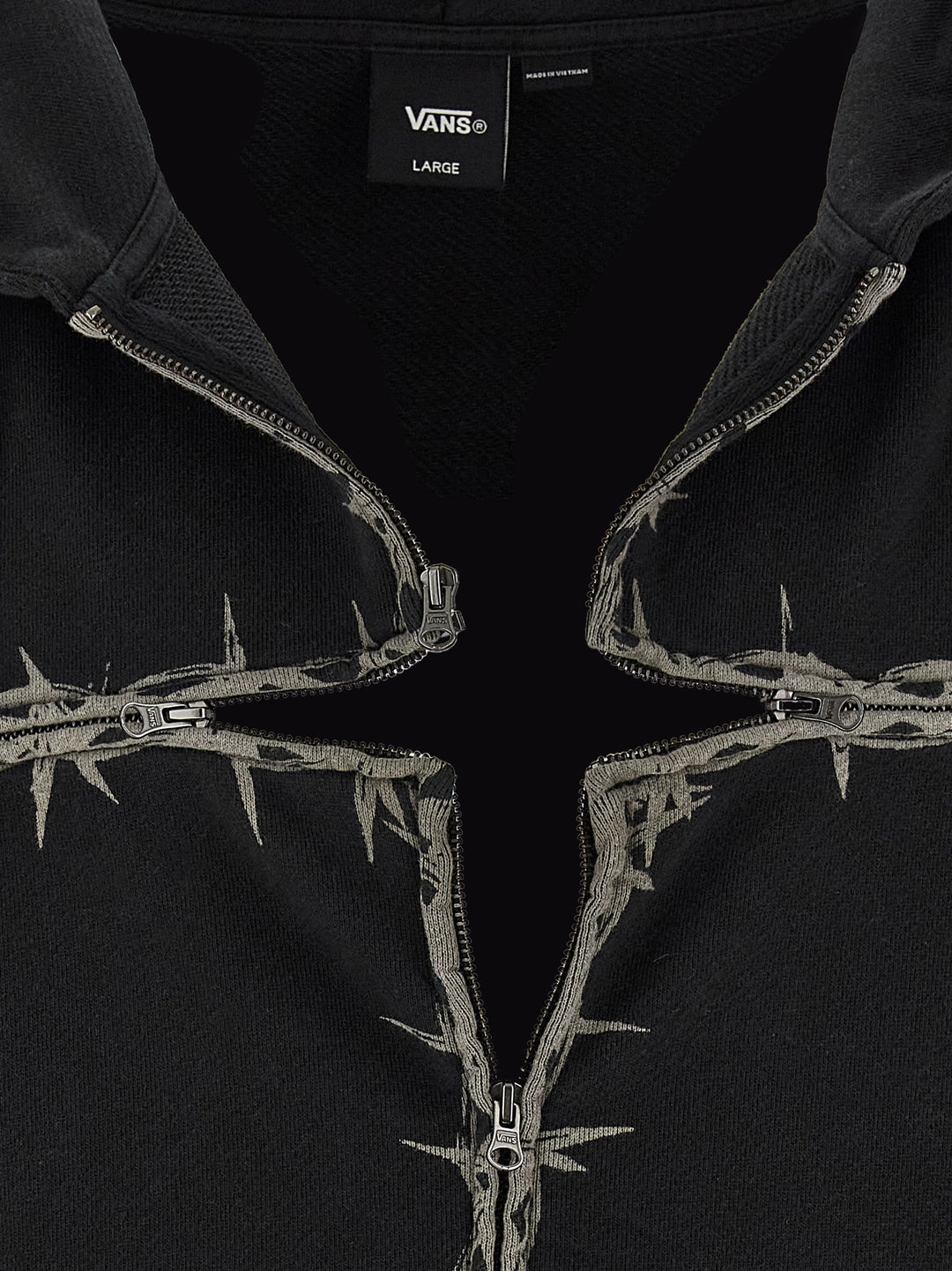 Vans Black Cotton Sweatshirt