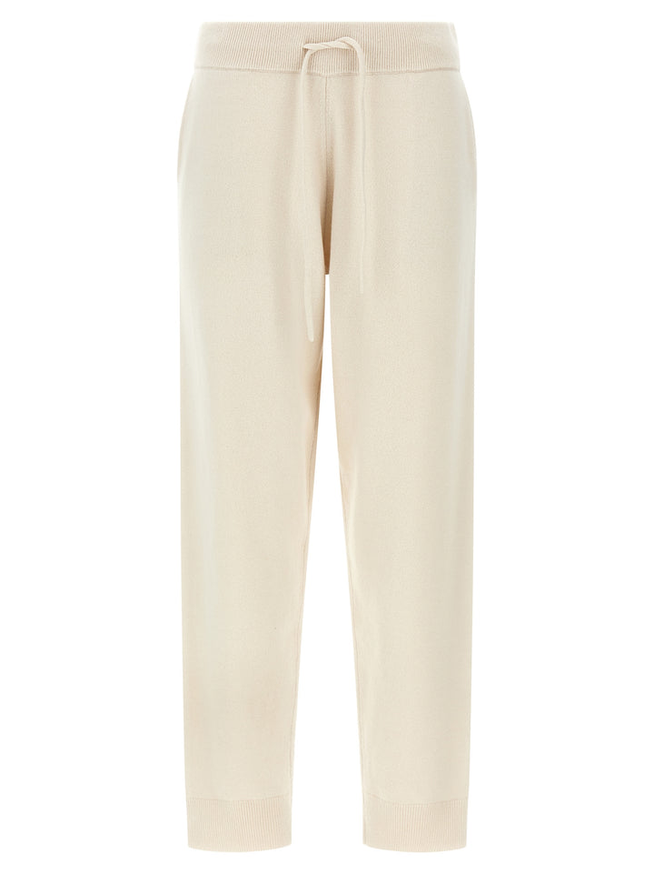 Yves Salomon White Wool Athletic Pants