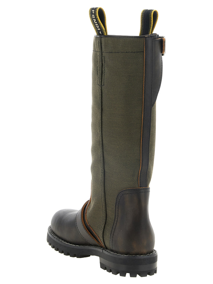 Fendi Bicolor Calfskin Over The Knee