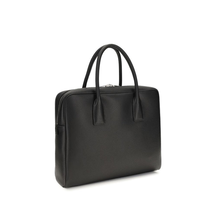 Saint Laurent Black Calf Leather Bos Taurus Handbag
