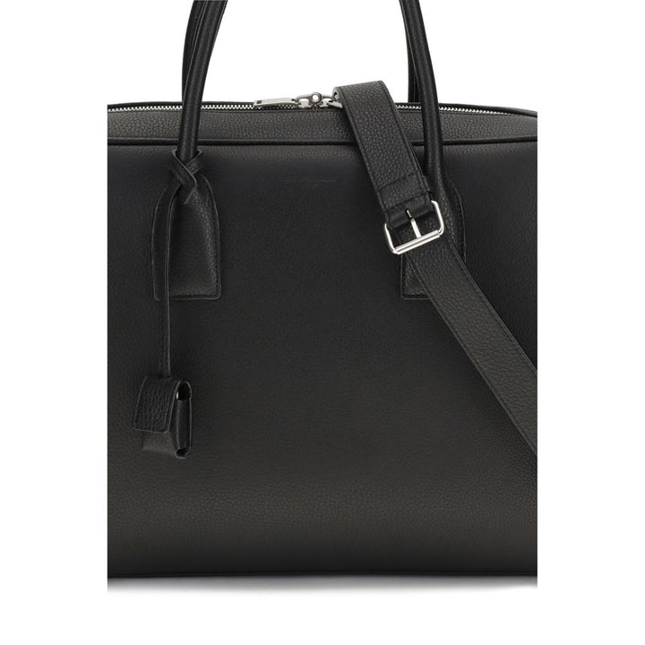 Saint Laurent Black Calf Leather Bos Taurus Handbag