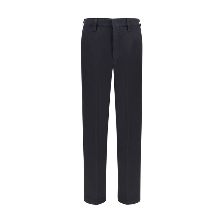 Prada Blue Cotton Casual Pants