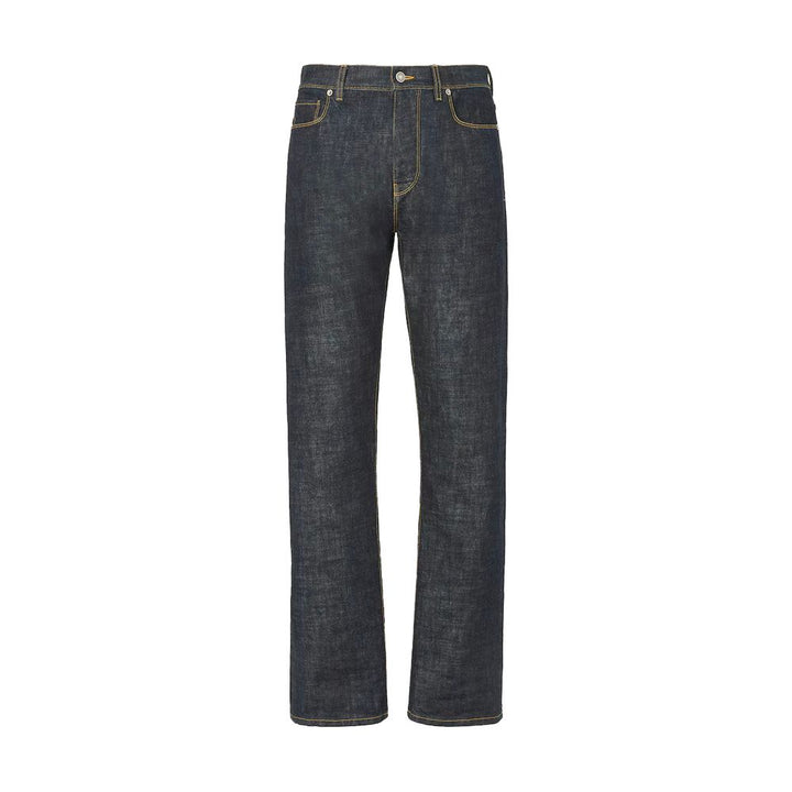 Fendi Blue Cotton Slim Fit Jeans