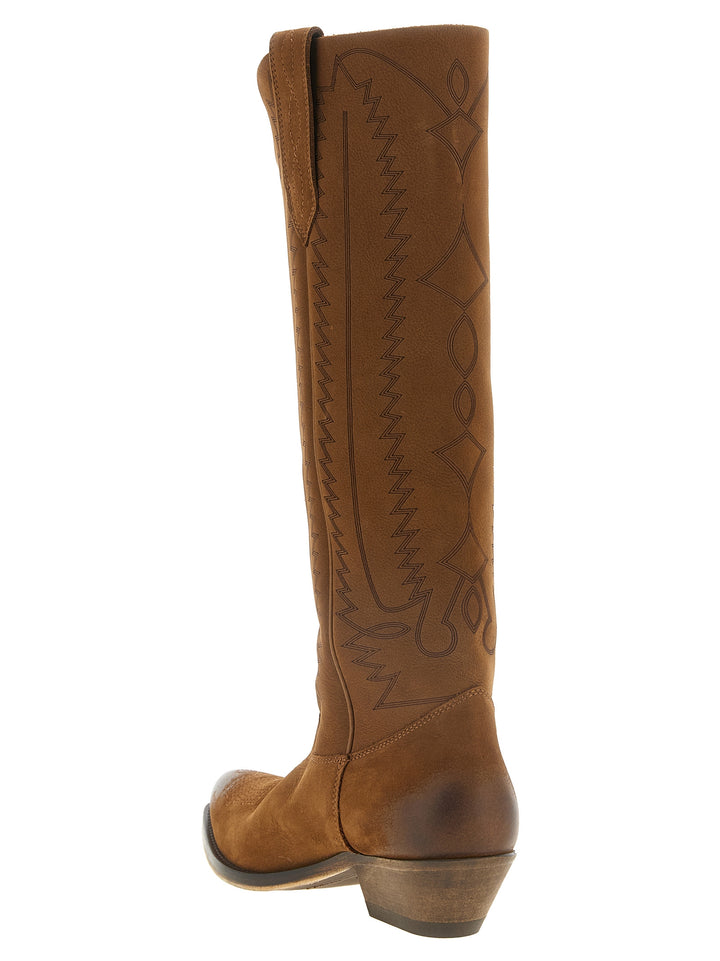 Golden Goose Brown Cowhide Chelsea Boots
