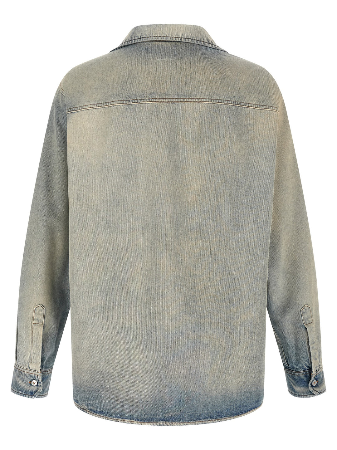 MM6 Maison Margiela Blue Cotton Blouse