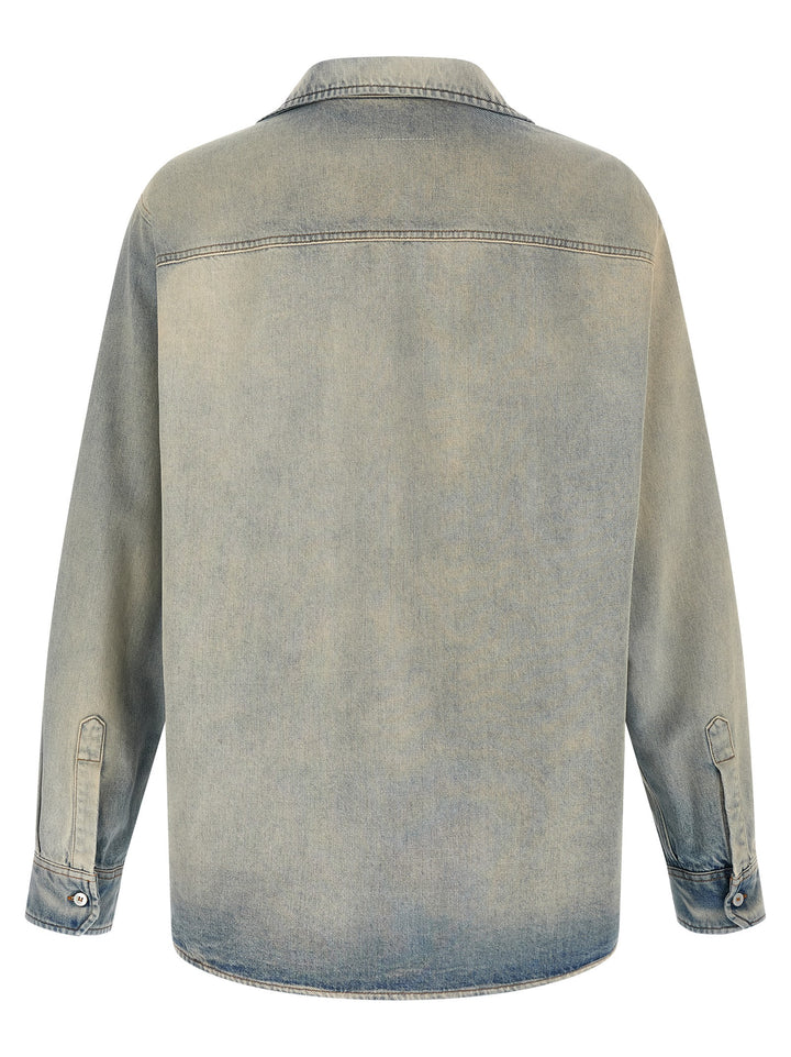 MM6 Maison Margiela Blue Cotton Blouse