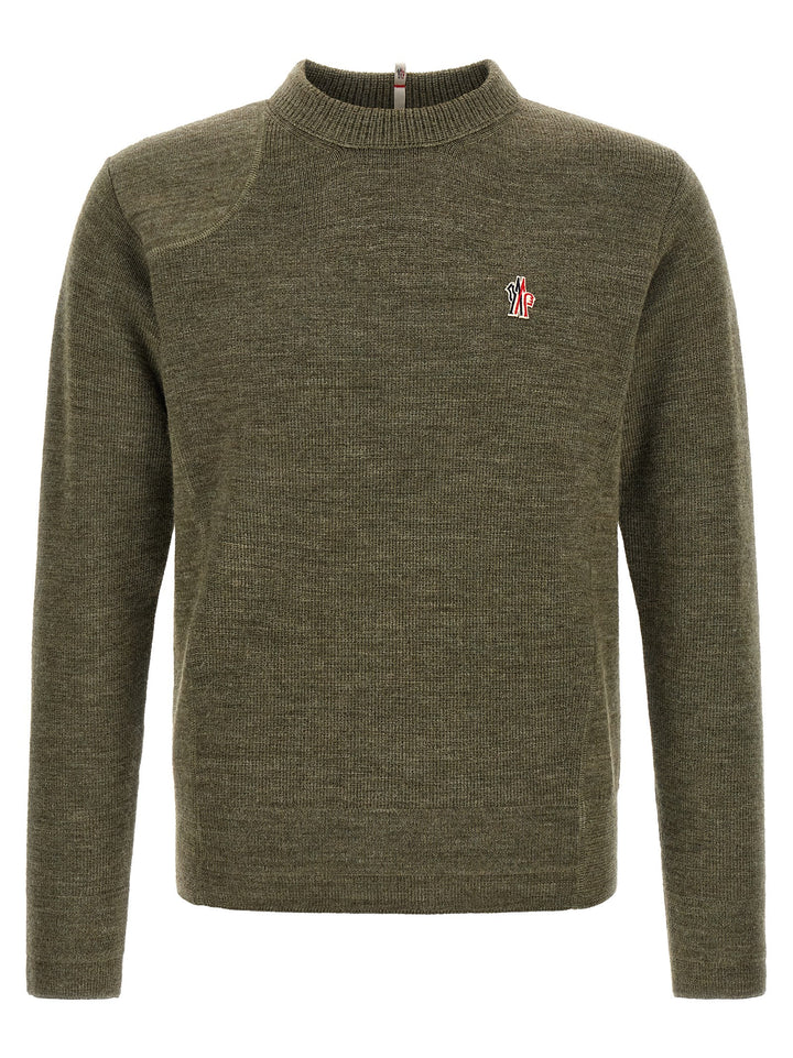 Moncler Grenoble Bicolor Virgin Wool Cardigan