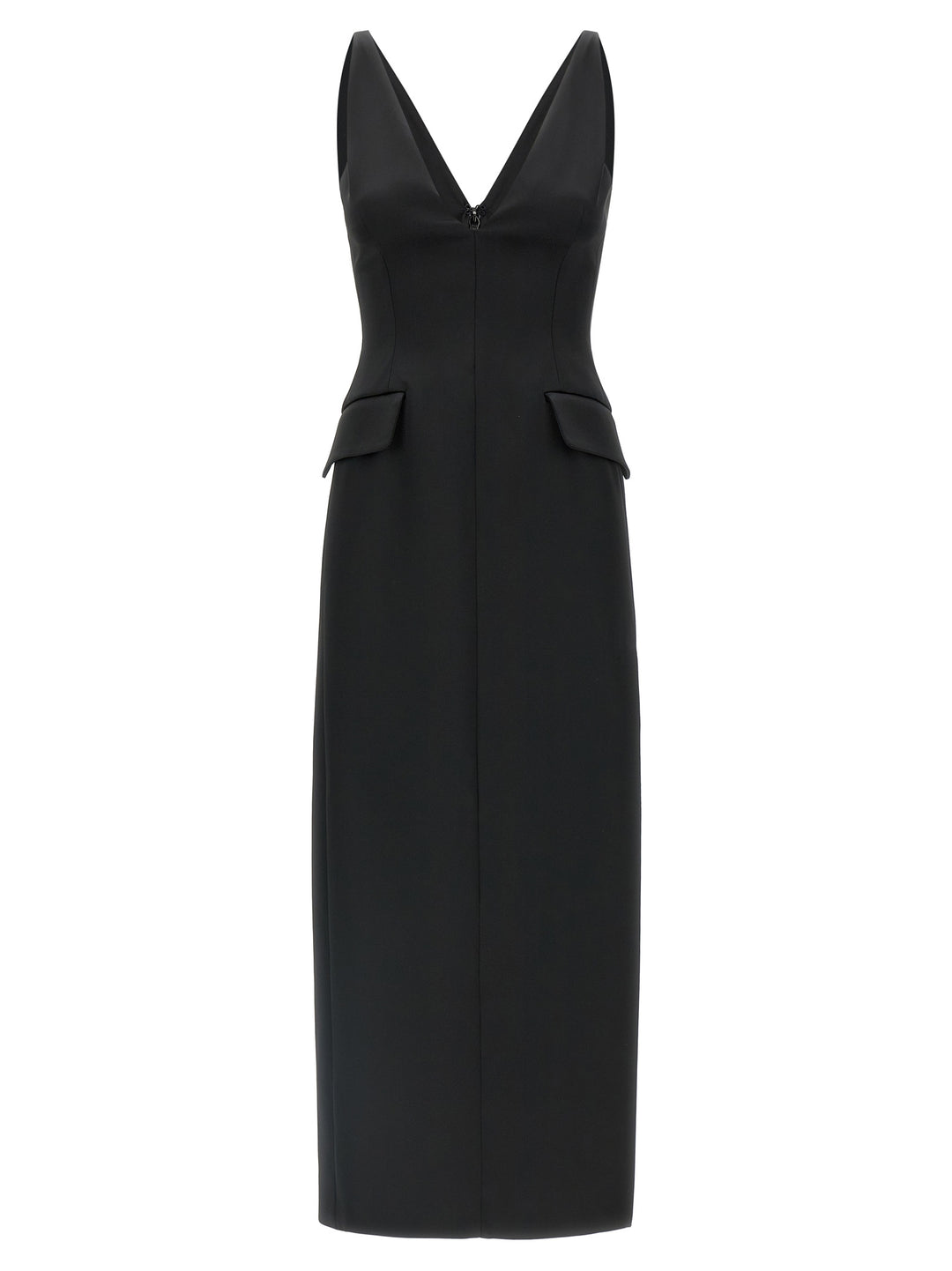 Sportmax Black Acetate Long Skirt