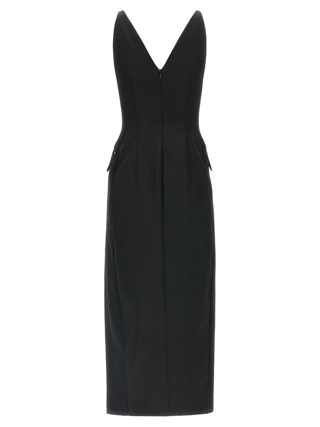 Sportmax Black Acetate Long Skirt