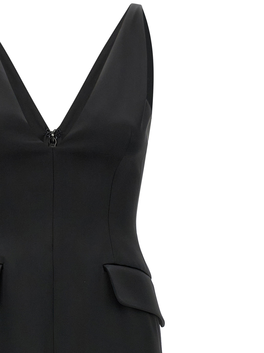 Sportmax Black Acetate Long Skirt