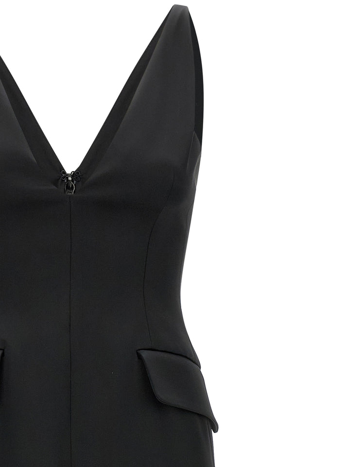 Sportmax Black Acetate Long Skirt
