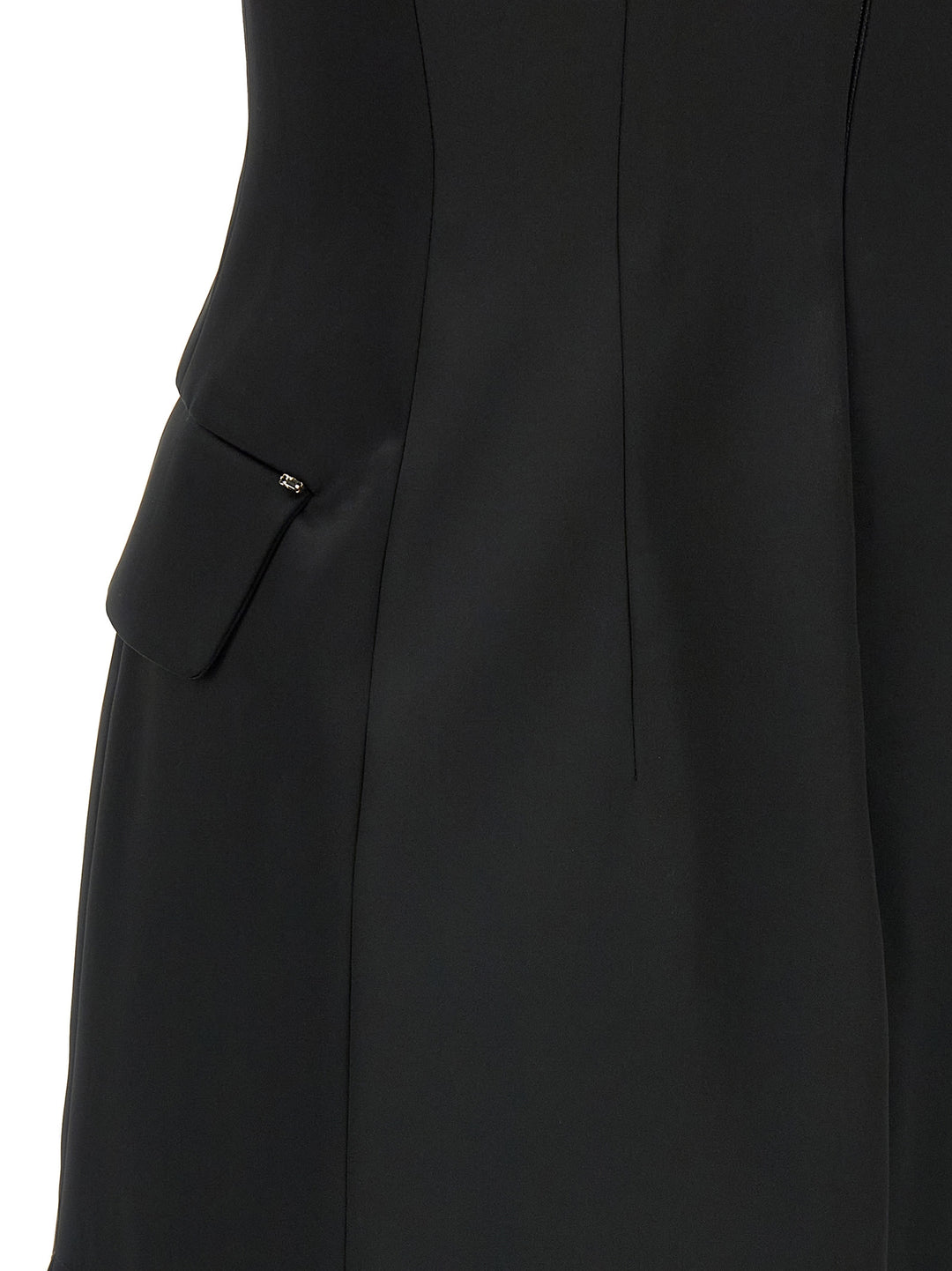 Sportmax Black Acetate Long Skirt