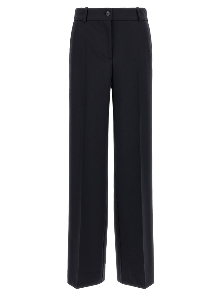 P.A.R.O.S.H. Black Virgin Wool Flared Pants