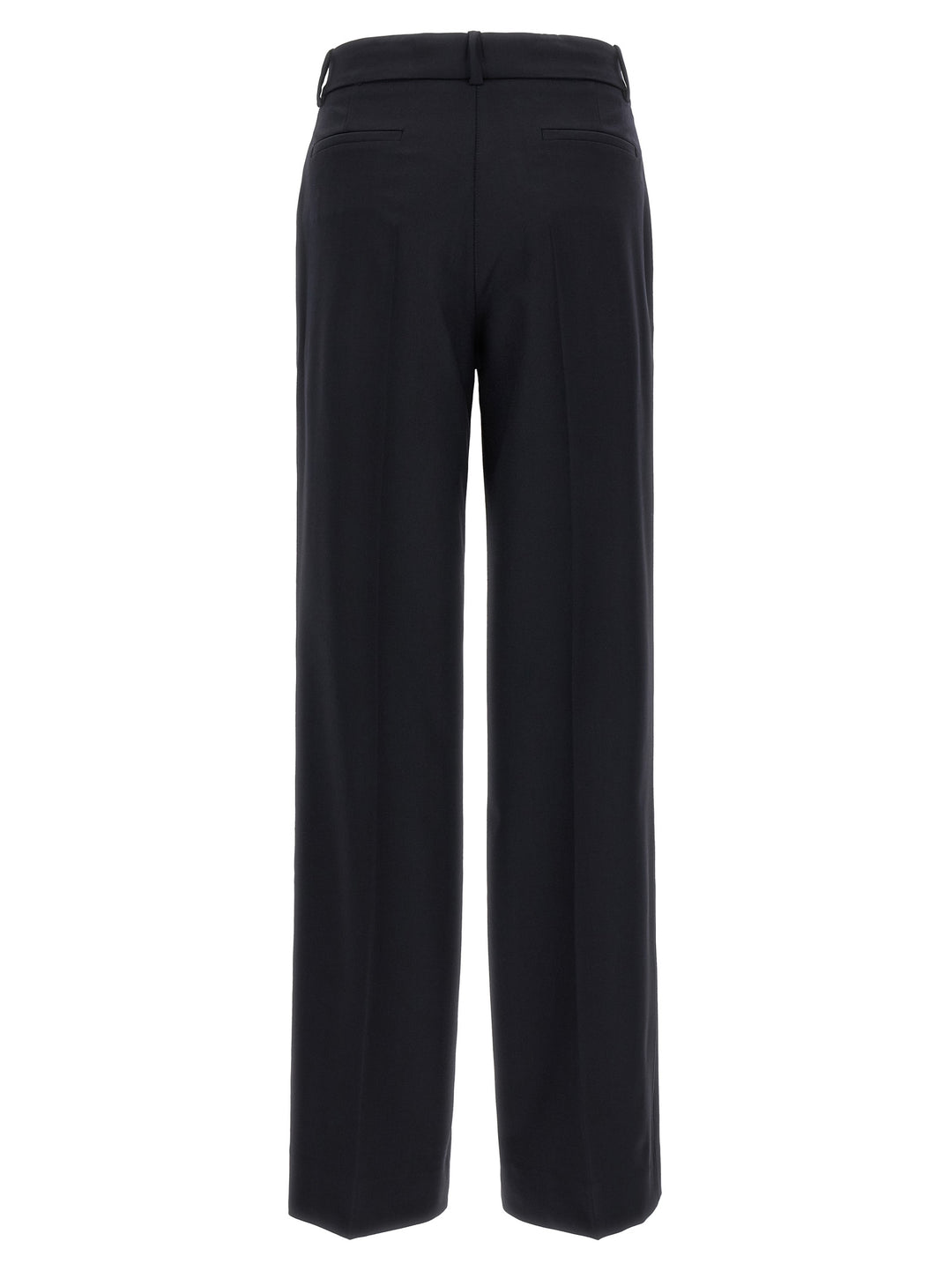P.A.R.O.S.H. Black Virgin Wool Flared Pants