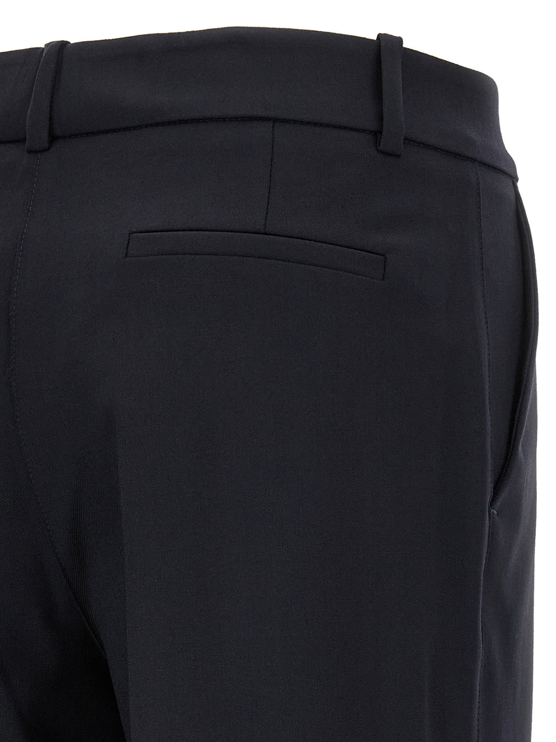P.A.R.O.S.H. Black Virgin Wool Flared Pants